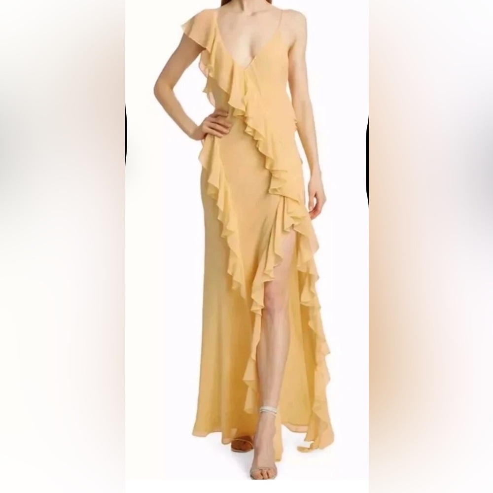 NWT Ronny Kobo Olivialle Buttercream sleeveless maxi dress